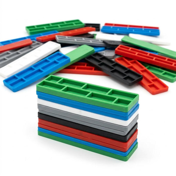 3000 x Plastic Window & Glazing Spacer Packers 1mm - 6mm