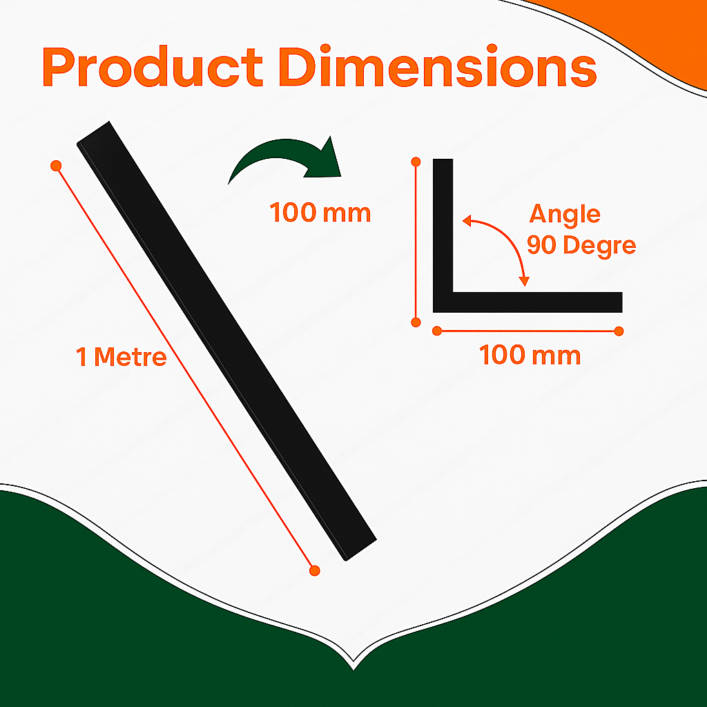 Black Rigid Angle 100mm x 100mm