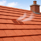 Plain Roof Tile Vent - Red