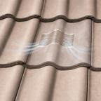 Timloc Terracotta Double Pantile Roof Tile Vent with Adapter
