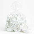 75 Pack 68mm White Plastic Round Soffit Air Vents