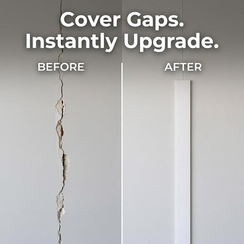 10 x 25mm White Adhesive Taped PVC Flat Bar x 1 Metre