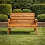Wooden Garden Bench Three Seater
