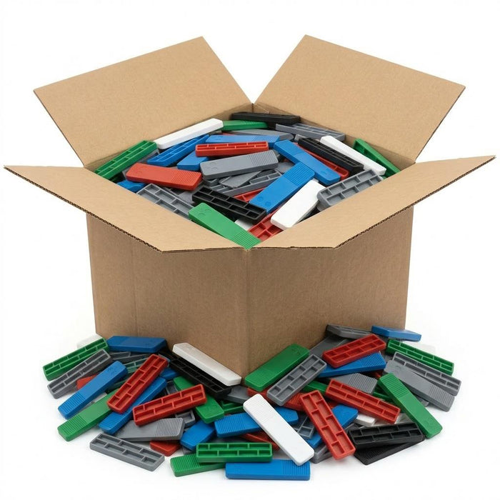 3000 x Plastic Window & Glazing Spacer Packers 1mm - 6mm