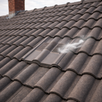 Timloc Grey Double Roman Roof Tile Vent with Adapter