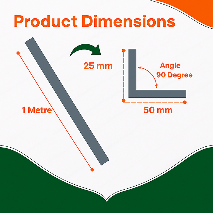 3 x Anthracite Grey Unequal Angle 50mm x 25mm x 1  Metre