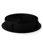 100 Pack 68mm Black Plastic Round Soffit Air Vents | UV Resistant UPVC Push-in Roof Disc for Fascia | Long-Lasting, Durable, and Weatherproof Circular Soffit Vent for Optimal Ventilation