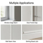 1 x 19mm White Adhesive Taped PVC Flat Bar x 1 Metre