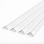 4 x 25x25mm Clear Angles x 1 Metre