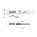 2 x Antiluce Fasteners 33mm Drop Lock Bolt On Catch for Trailers & Tailgates