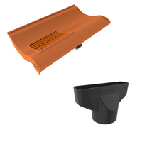 Timloc Terracotta Single Pantile Roof Tile Vent with Adapter