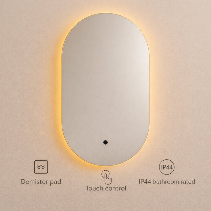 Kartell K-Vit LOLA 900x500mm LED Bathroom Mirror