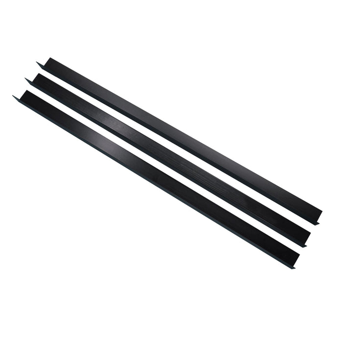 3 x Black Rigid Angle – 10mm x 10mm x 1 Metre PVC Corner Trim