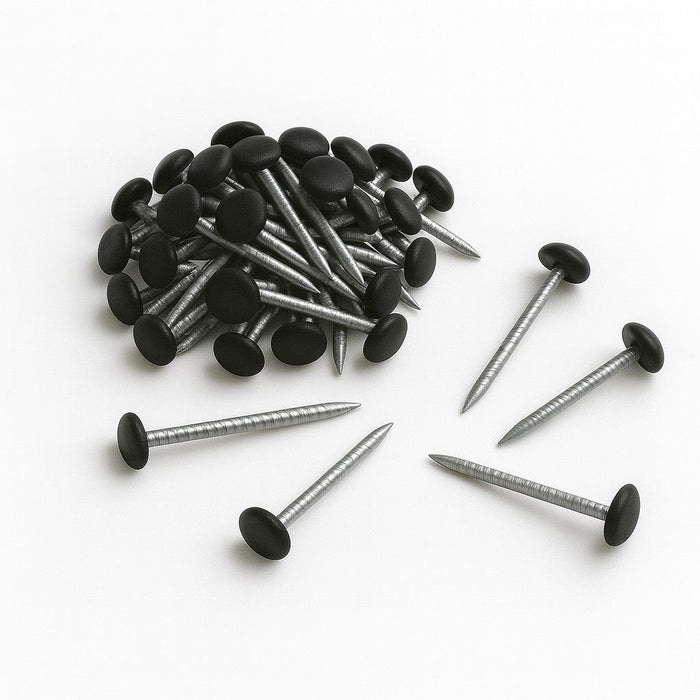 2000 Pack 30mm Black UPVC Poly Top Pins Nails