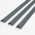 1 Metre Grey uPVC Plastic Rigid Corner Cover Trims