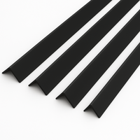 4 x Black Rigid Angle 100mm x 100mm x 1  Metre  ^