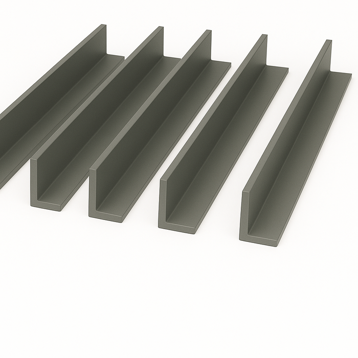 5 x Anthracite Grey Unequal Angle 50mm x 25mm x 1  Metre
