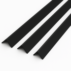 1 Metre Black uPVC Plastic Rigid Corner Cover Trims
