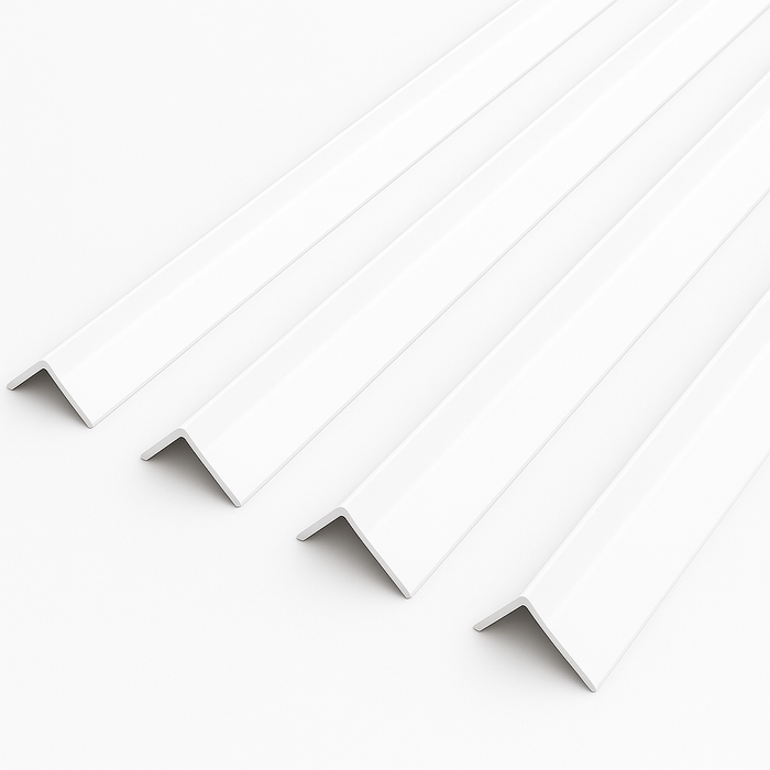 1 x White Rigid Angle 100mm x 100mm