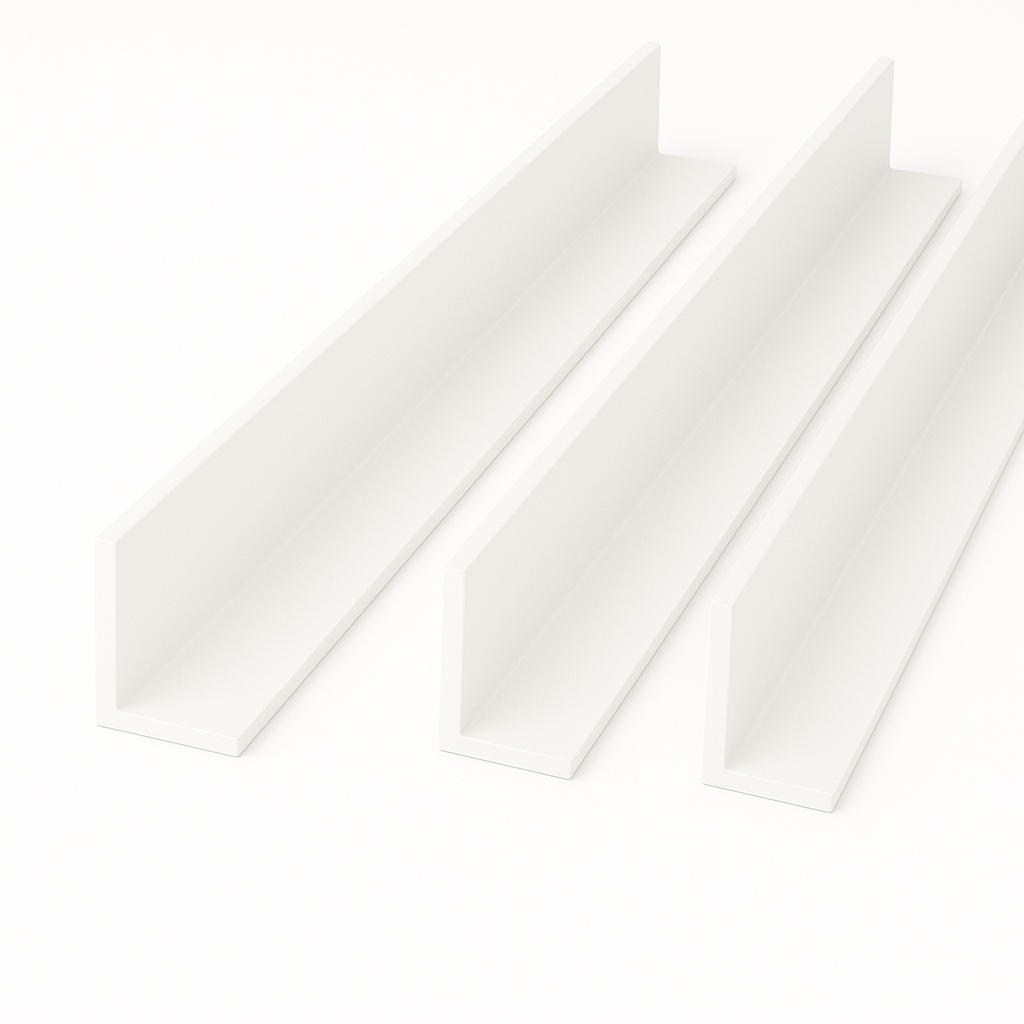 White Unequal Angle 50mm x 25mm