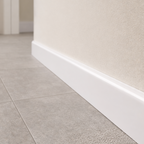 2 Pack White uPVC D-Mould Trim 45mm x 1m
