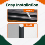 5 x Anthracite Grey Rigid Angle 25mm x 25mm x 1  Metre  ^