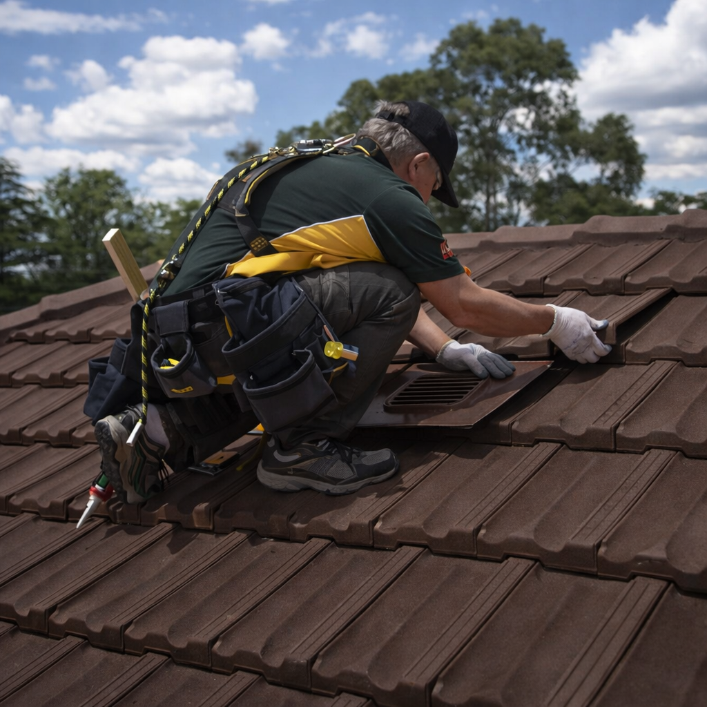 Timloc Brown Single Pantile Roof Tile Vent