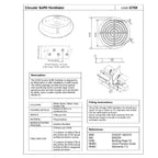 Manthorpe 70mm Round Soffit Air Vents