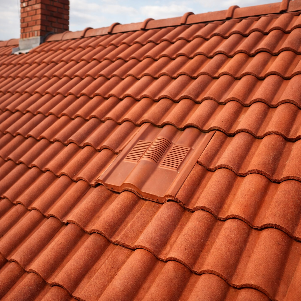 Timloc Brown Double Roman Roof Tile Vent