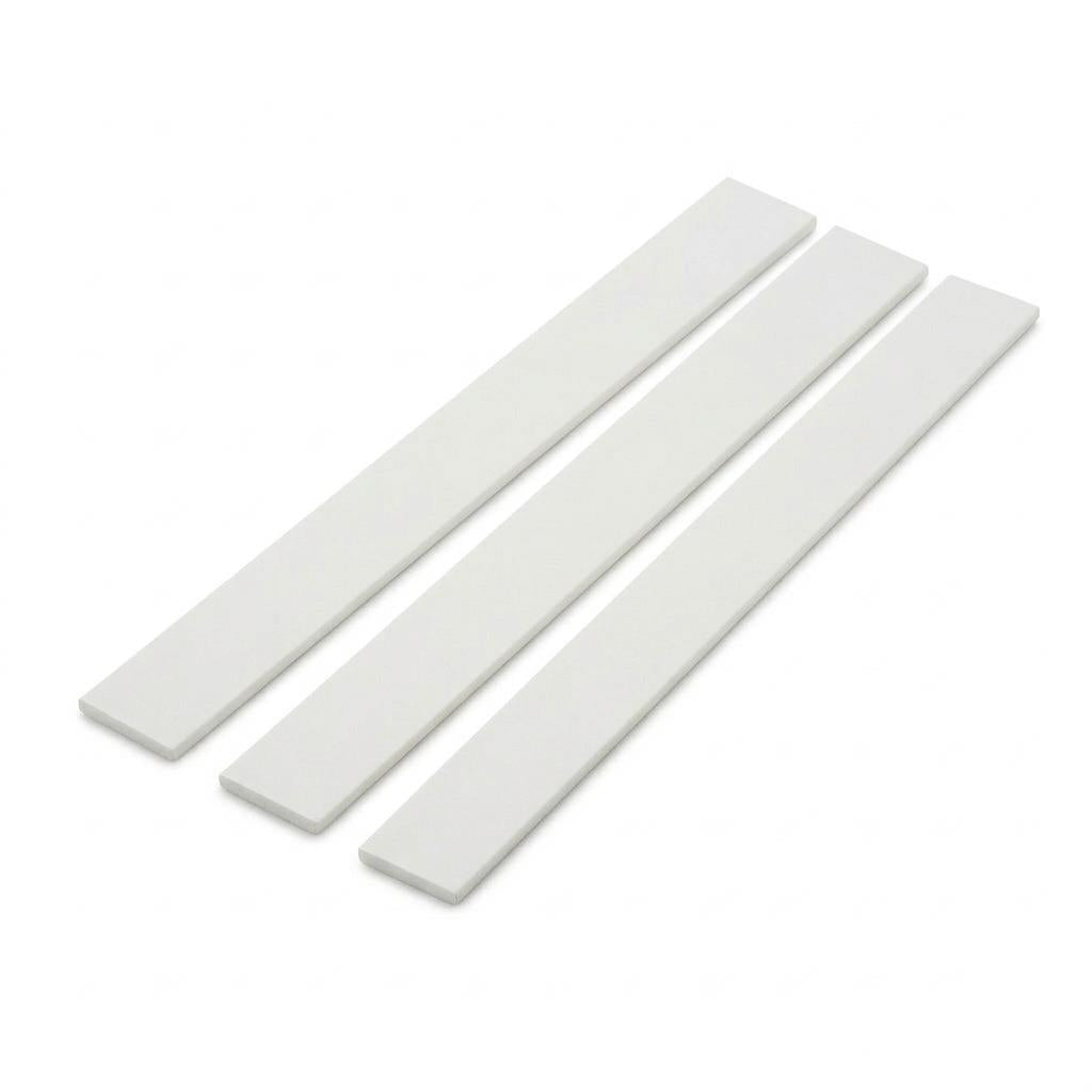 3 x 50mm White PVC Flat Bar x 1 Metre