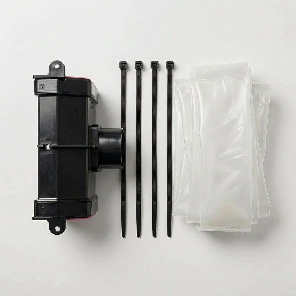 15m Squareline Gutter Running Outlet Kit