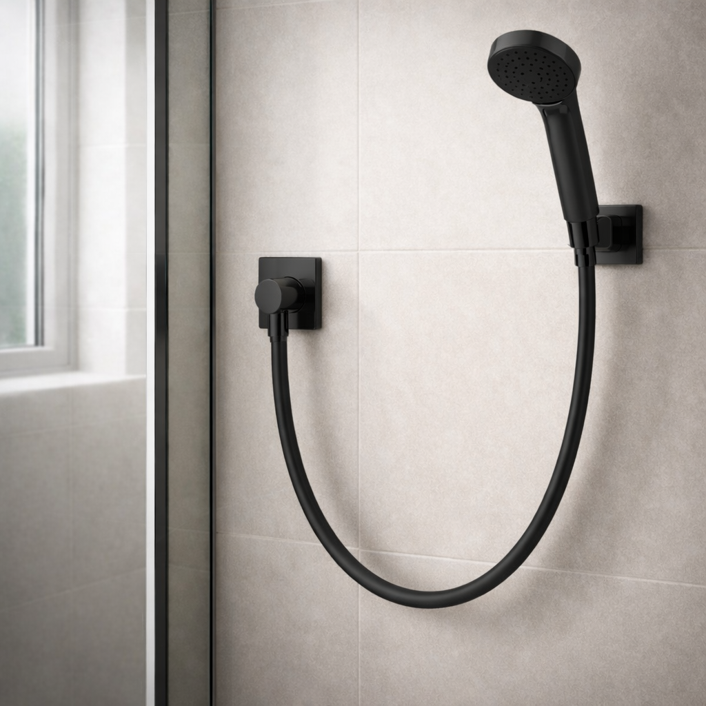 Kartell 1.5m Matte Black Shower Hose