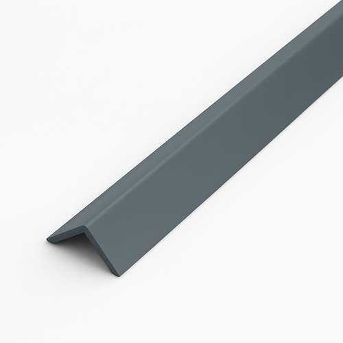 10 Pack Grey 1 Metre UPVC Plastic Rigid Angle 50 x 50mm Corner Cover Trim 90 Degree