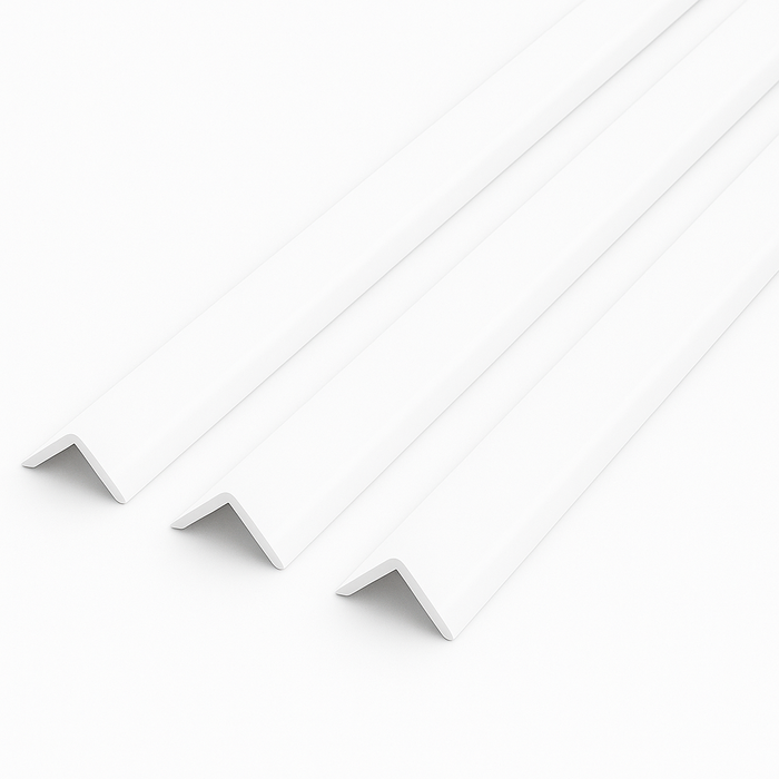 1 x White Rigid Angle 100mm x 100mm
