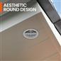 100 Pack 68mm White Plastic Round Soffit Air Vents