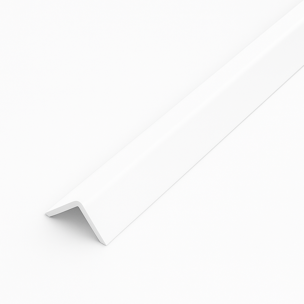 White Rigid Angle 40mm x 40mm x 1 Metre