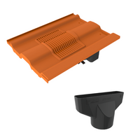 Timloc Terracotta Castellated Roof Tile Vent with Adapter