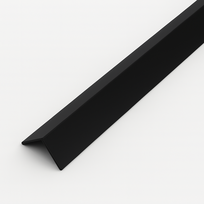 Black Rigid Angle 10mm x 10mm x 1  Metre