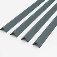 4 x Anthracite Grey Rigid Angle 25mm x 25mm x 1  Metre  ^