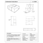 2 x Cavity Wall Combination Extension Sleeves for 9" x 3" Air Brick Vents G935