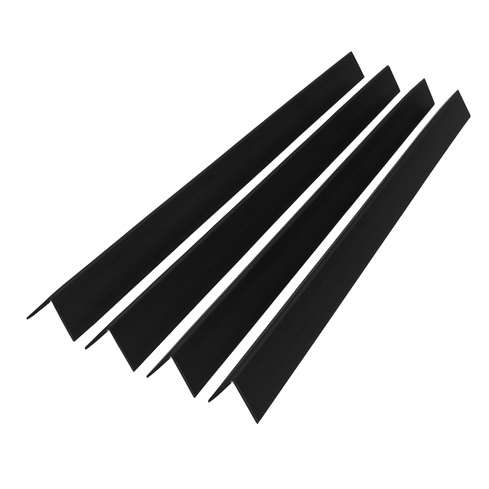 4 x Black Rigid Angle – 10mm x 10mm x 1 Metre PVC Corner Trim