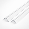 2 x 40x40mm Clear Angles x 1 meter