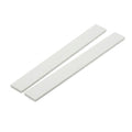 2 x 50mm White PVC Flat Bar x 1 Metre