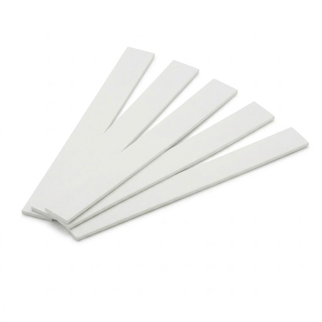 5 x 25mm White PVC Flat Bar x 1 Metre