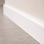 2 Pack White uPVC D-Mould Trim 45mm x 1m