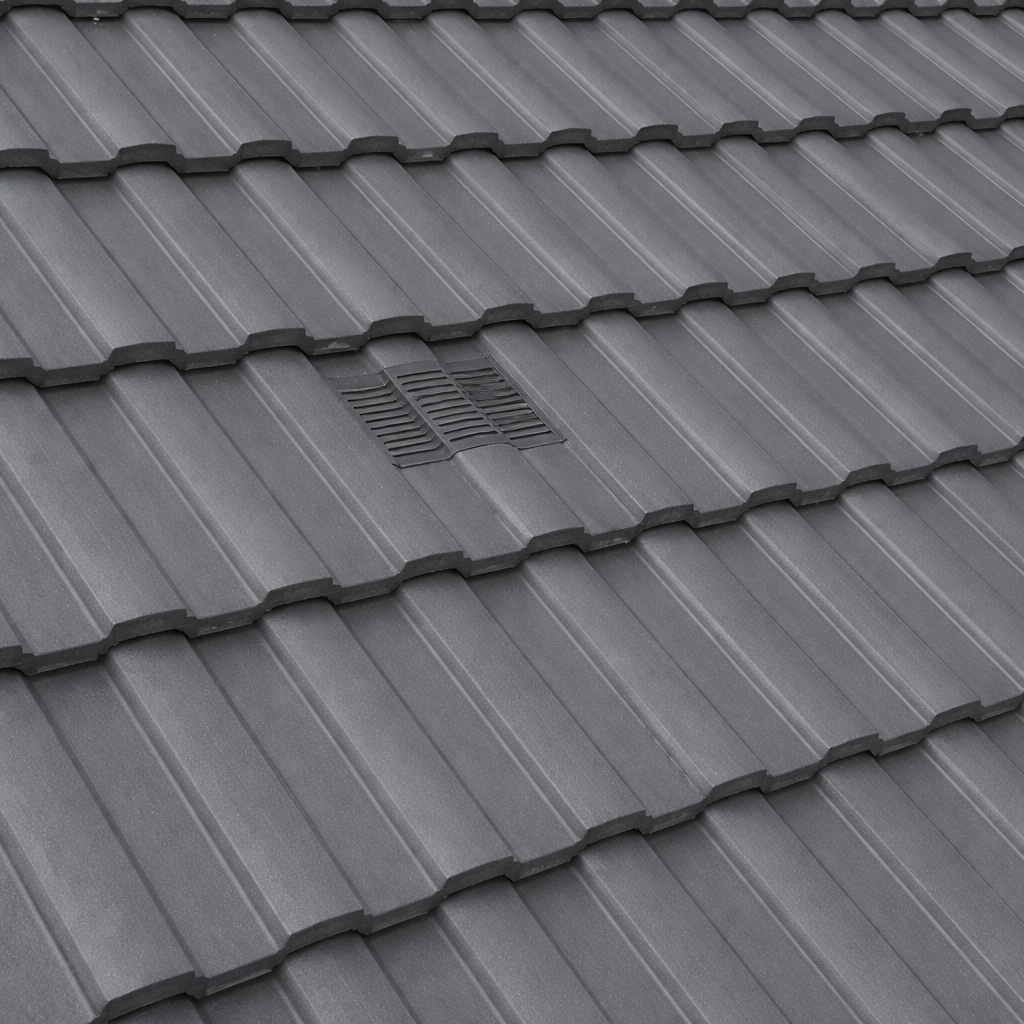 Timloc Red Castellated Roof Tile Vent with Adapter