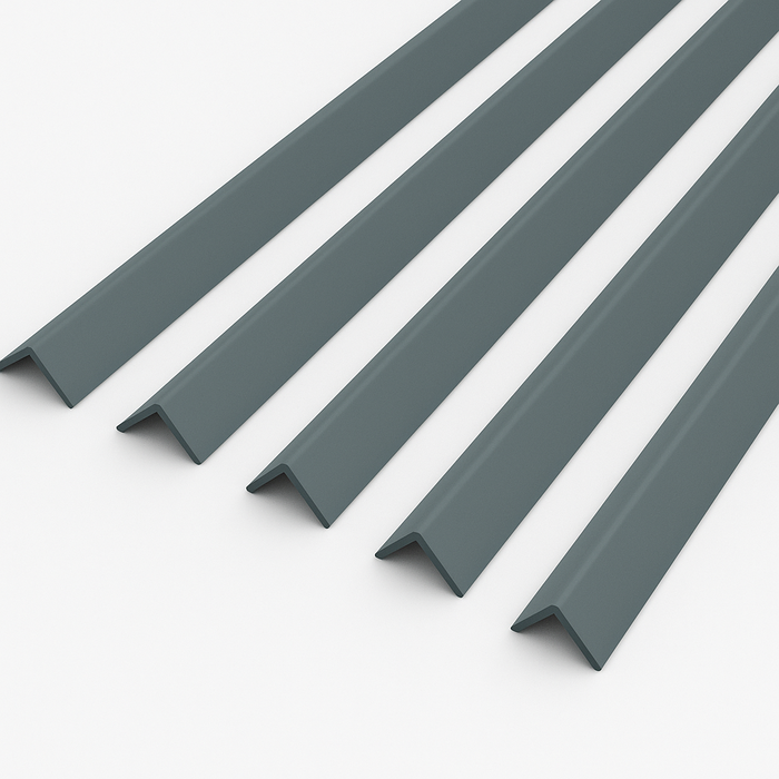 5 x Anthracite Grey Rigid Angle 50mm x 50mm x 1  Metre  ^