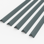 1 Metre Grey uPVC Plastic Rigid Corner Cover Trims