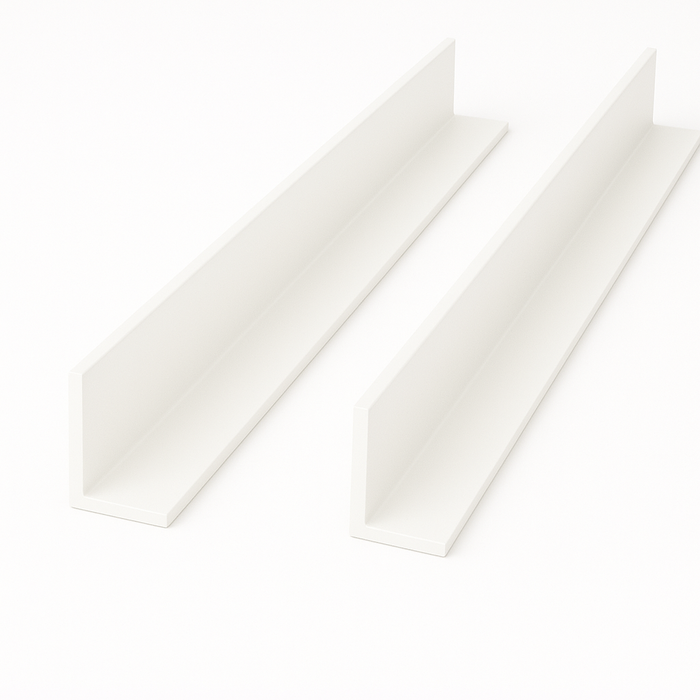 White Unequal Angle 50mm x 25mm