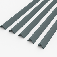 5 x Anthracite Grey Rigid Angle 25mm x 25mm x 1  Metre  ^